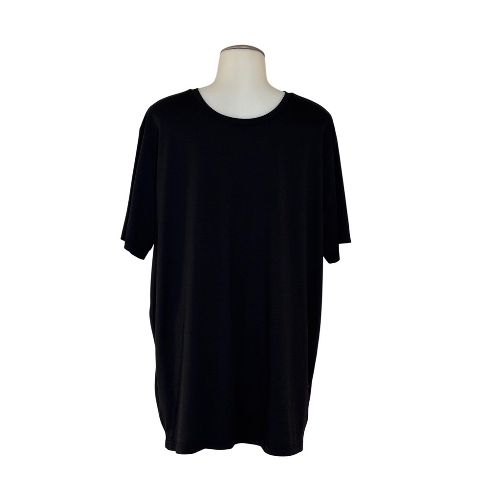 CoolKeep Sleepwear T-Shirt Mens XL Black Short Sleeve Stretch Good Preowned
